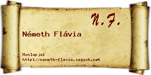 Németh Flávia névjegykártya